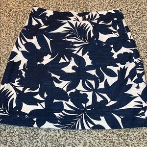 Ann Taylor Blue and White Mini Skirt Casual Resort Wear
